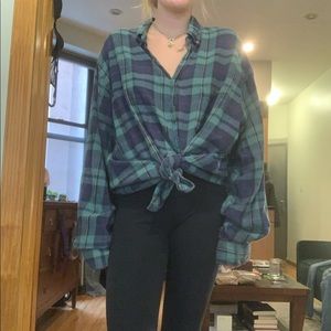 Vintage flannel plaid button down